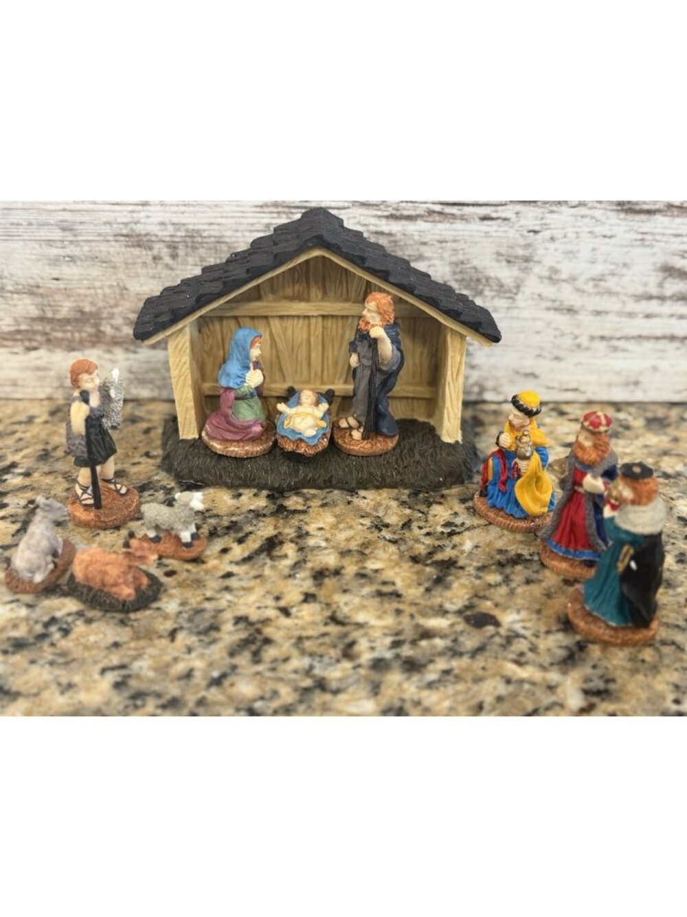 Vintage Lemax Nativity Set 11 Piece Village Collection Christmas Holiday